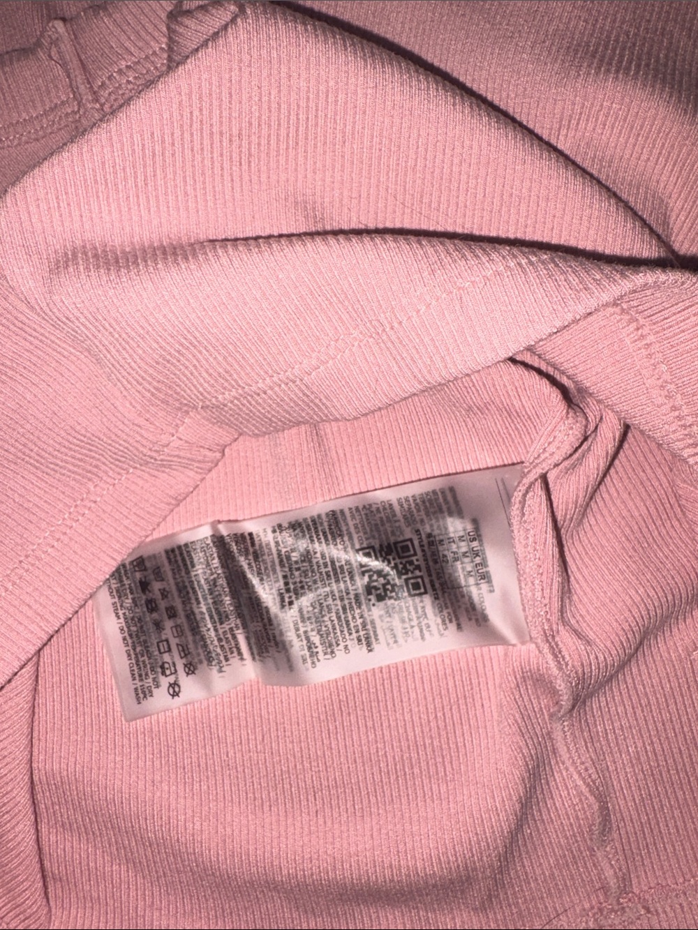 GUESS Pink Ribbed Crop Tank Top - Picture 7 of 7